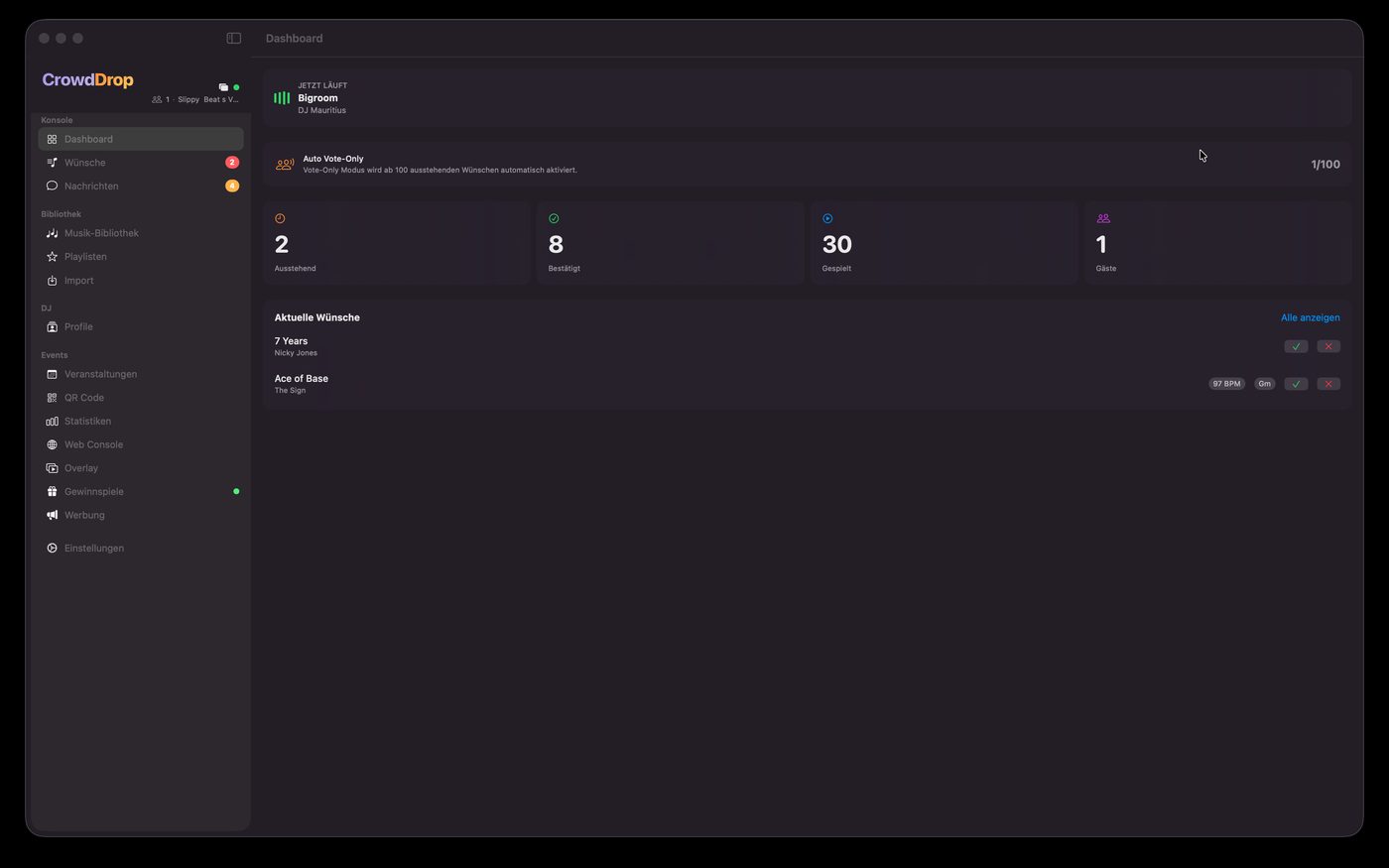 CrowdDrop Dashboard