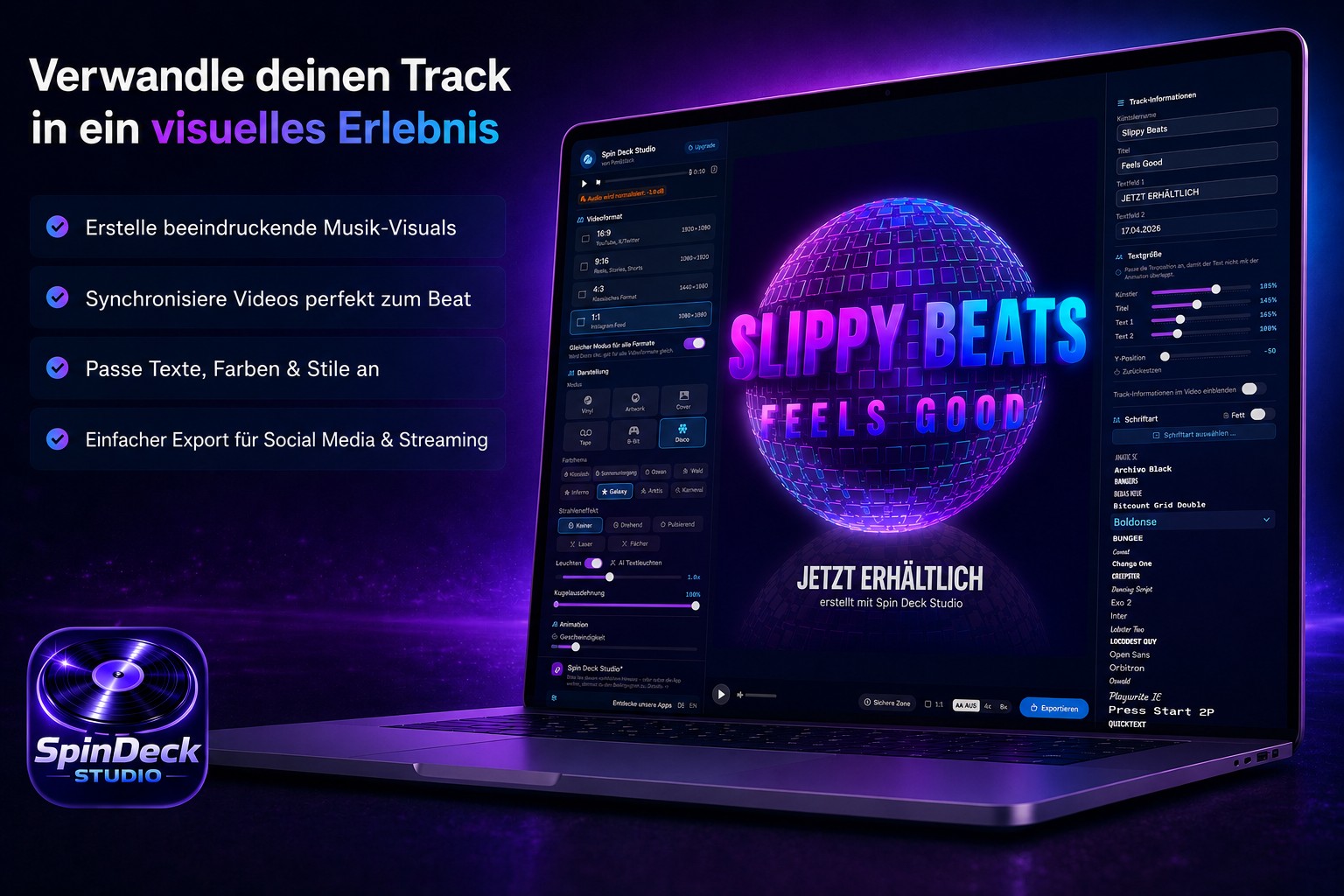 Spin Deck Studio – Turn Your Track into a Visual Experience
